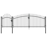 VidaXL Poort 1,75x4 m staal zwart
