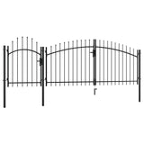 VidaXL Poort 1,75x4 m staal zwart