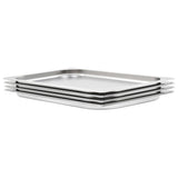 Vidaxl gastronormbakken 4 st gn 1 1 20 mm roestvrij staal