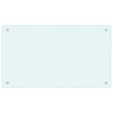 Vidaxl spatscherm keuken 70x40 cm gehard glas wit
