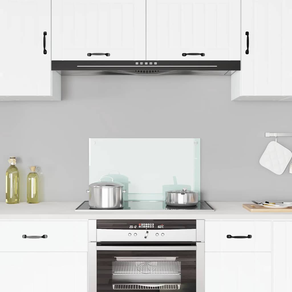 Vidaxl spatscherm keuken 70x40 cm gehard glas wit