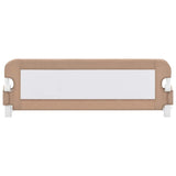 Vidaxl bedhekje peuter 120x42 cm polyester taupe