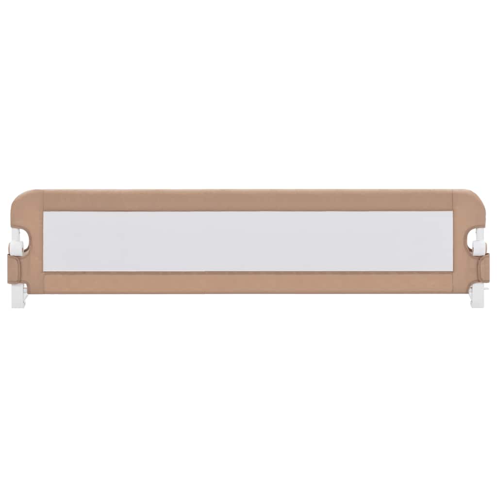 Vidaxl bedhekje peuter 180x42 cm polyester taupe