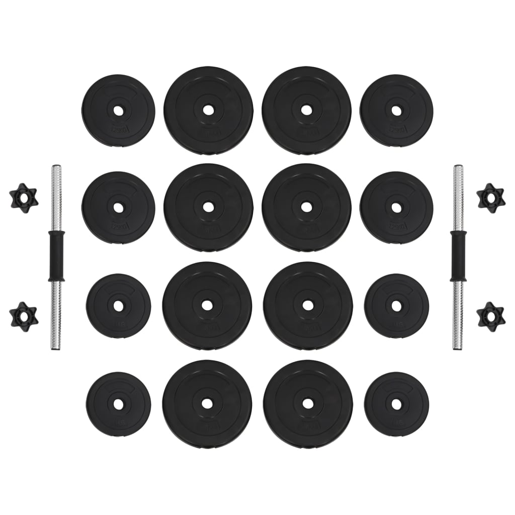 VidaXL Halsters 2x15 kg