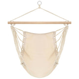 Vidaxl hangstoel creme wit (large)