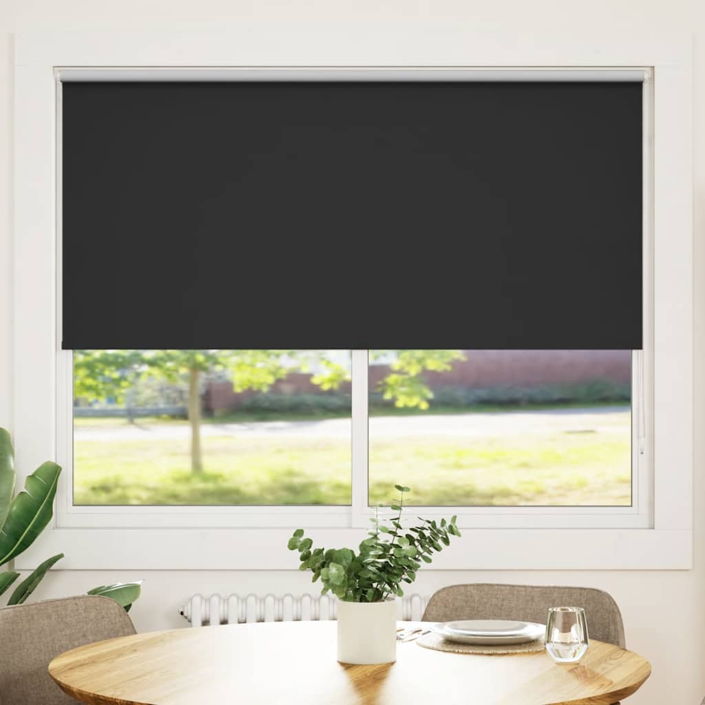 Vidaxl rolgordijn verduisterend 160 x 175 cm zwart