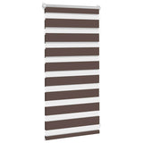 Vidaxl duo rolgordijn 40x100cm koffiebruin