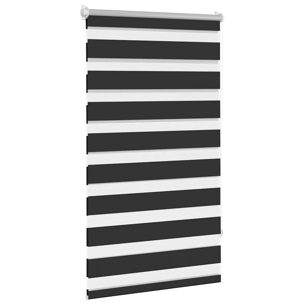 Vidaxl duo rolgordijn 70x120cm zwart