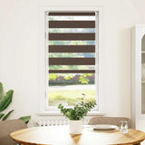 Vidaxl duo rolgordijn 80x150cm koffiebruin