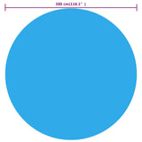 Vidaxl solar zwembadfolie drijvend rond 300 cm pe blauw
