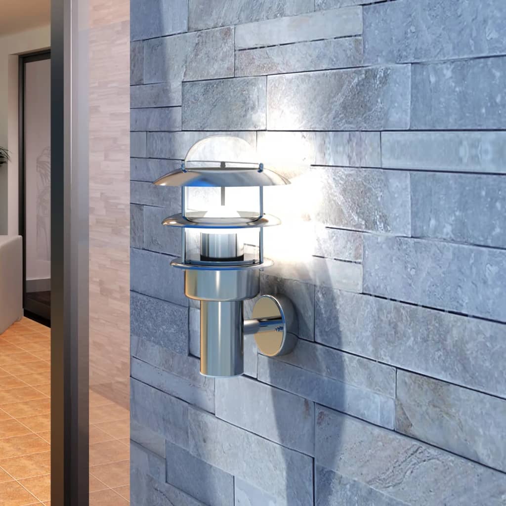 Vidaxl wandlamp roestvrijstaal