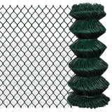 Vidaxl gaashek 0,8x25 m staal groen