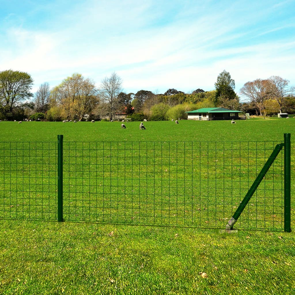 VidaXL Hek 25x1,0m staal groen