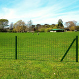 Vidaxl eurohek 10x1,2 m staal groen