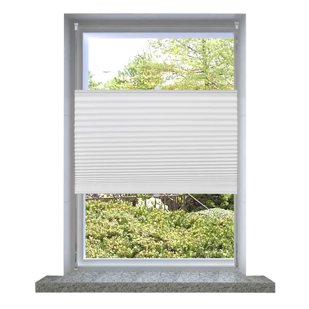 Vidaxl plisséjaloezie 50x150 cm wit