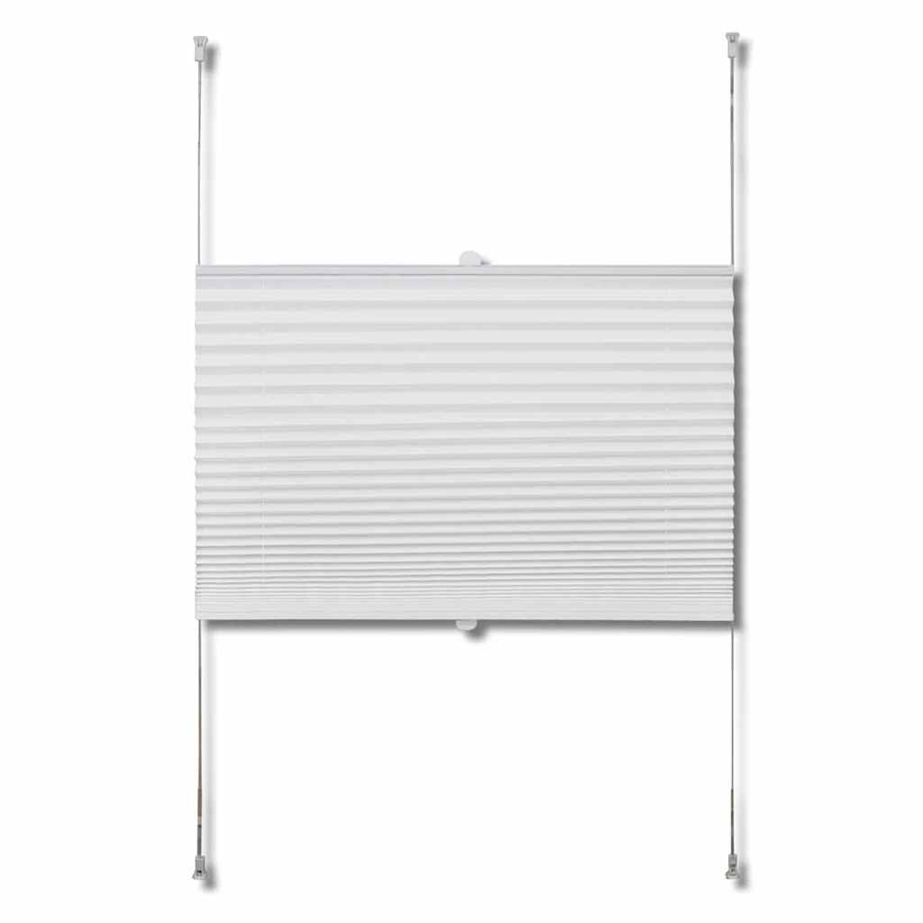 Vidaxl plisséjaloezie 60x200 cm wit