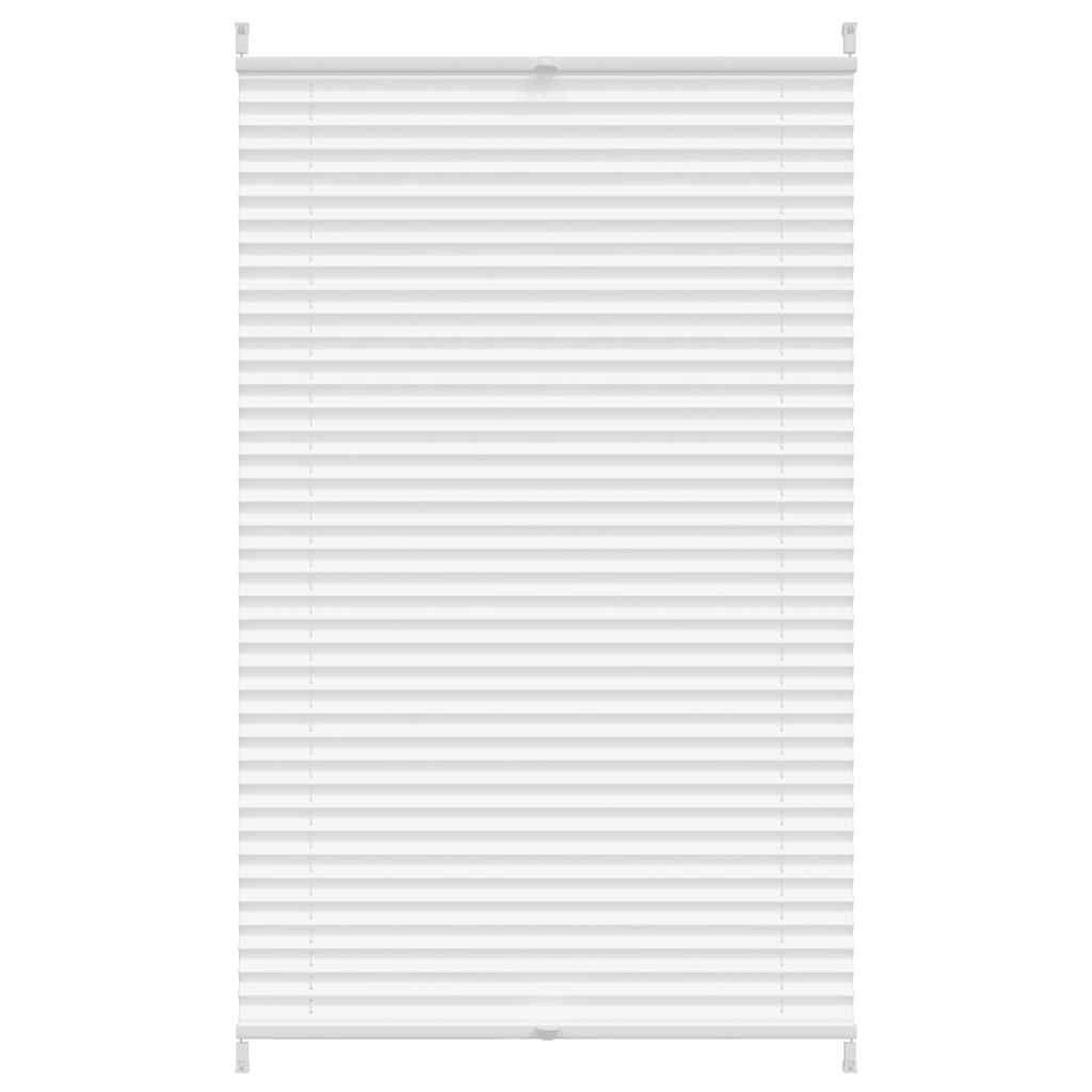 Vidaxl plisséjaloezie 70x125 cm wit