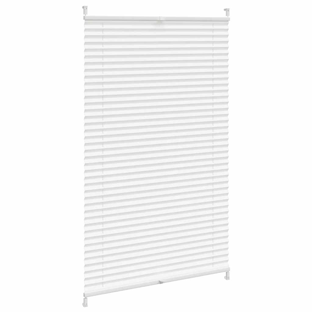 Vidaxl plisséjaloezie 70x125 cm wit