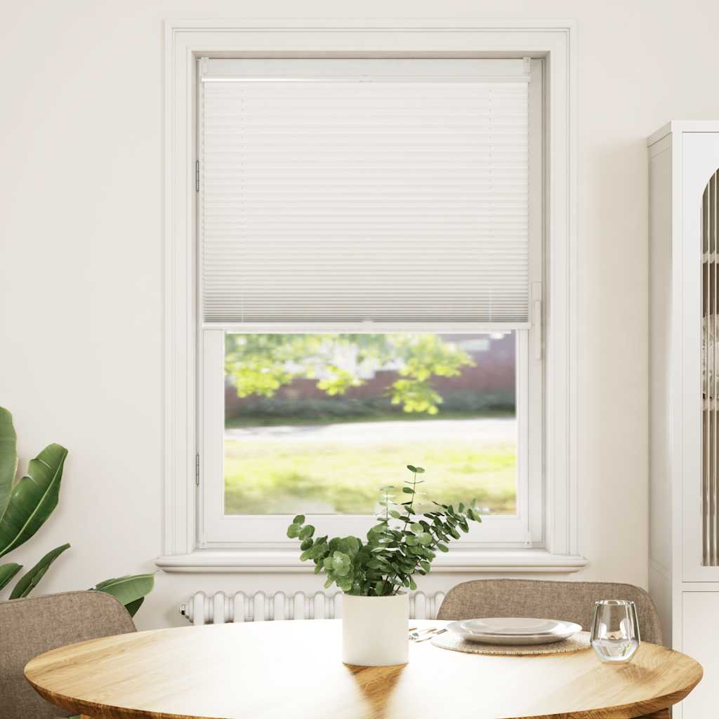 Vidaxl plisséjaloezie 70x125 cm wit