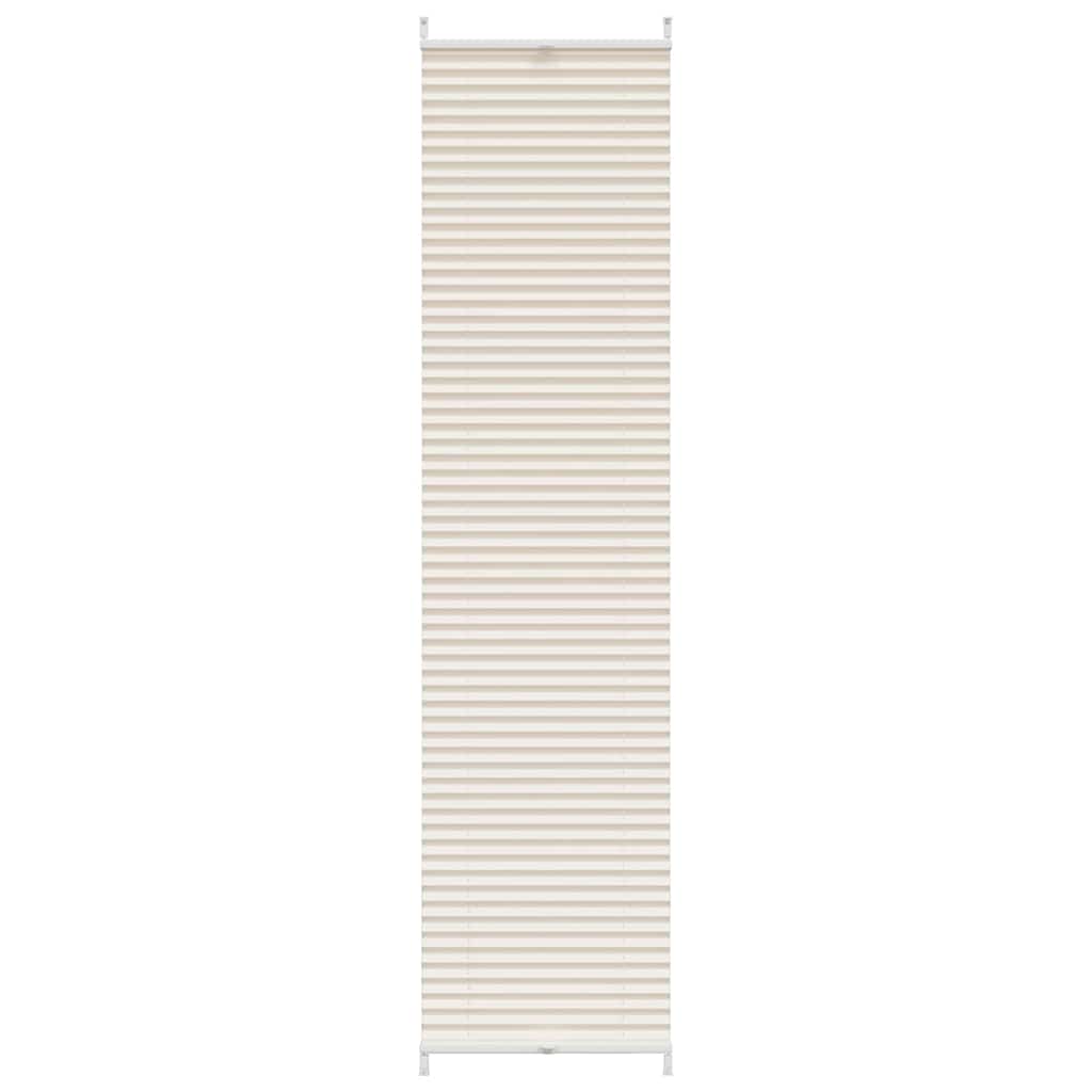 Vidaxl plisséjaloezie 40x200cm crème