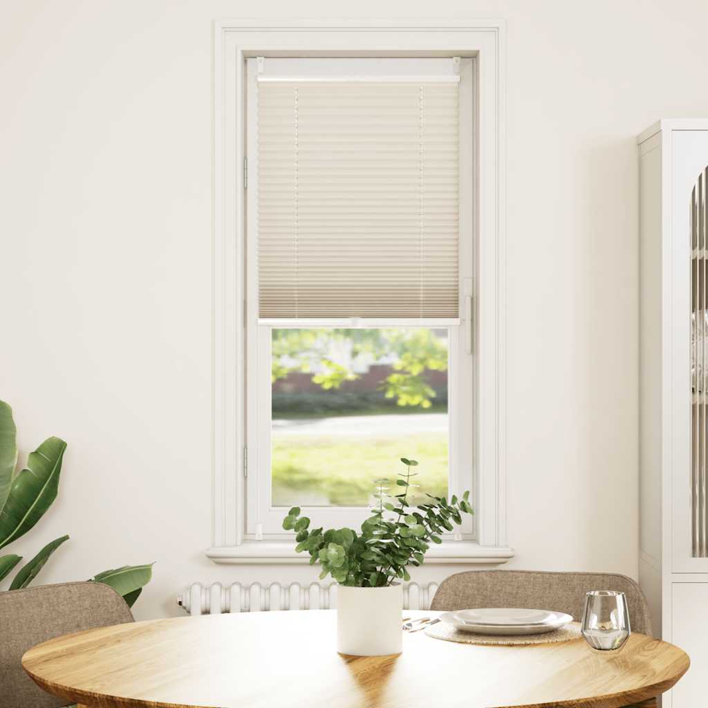 Vidaxl plisséjaloezie 50x100cm crème