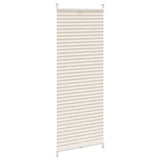 Vidaxl plissé rolgordijn 60x100cm creme