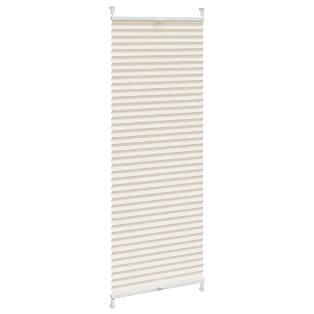 Vidaxl plisséjaloezie 60x125 cm crème