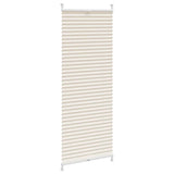 Vidaxl plisséjaloezie 60x125 cm crème