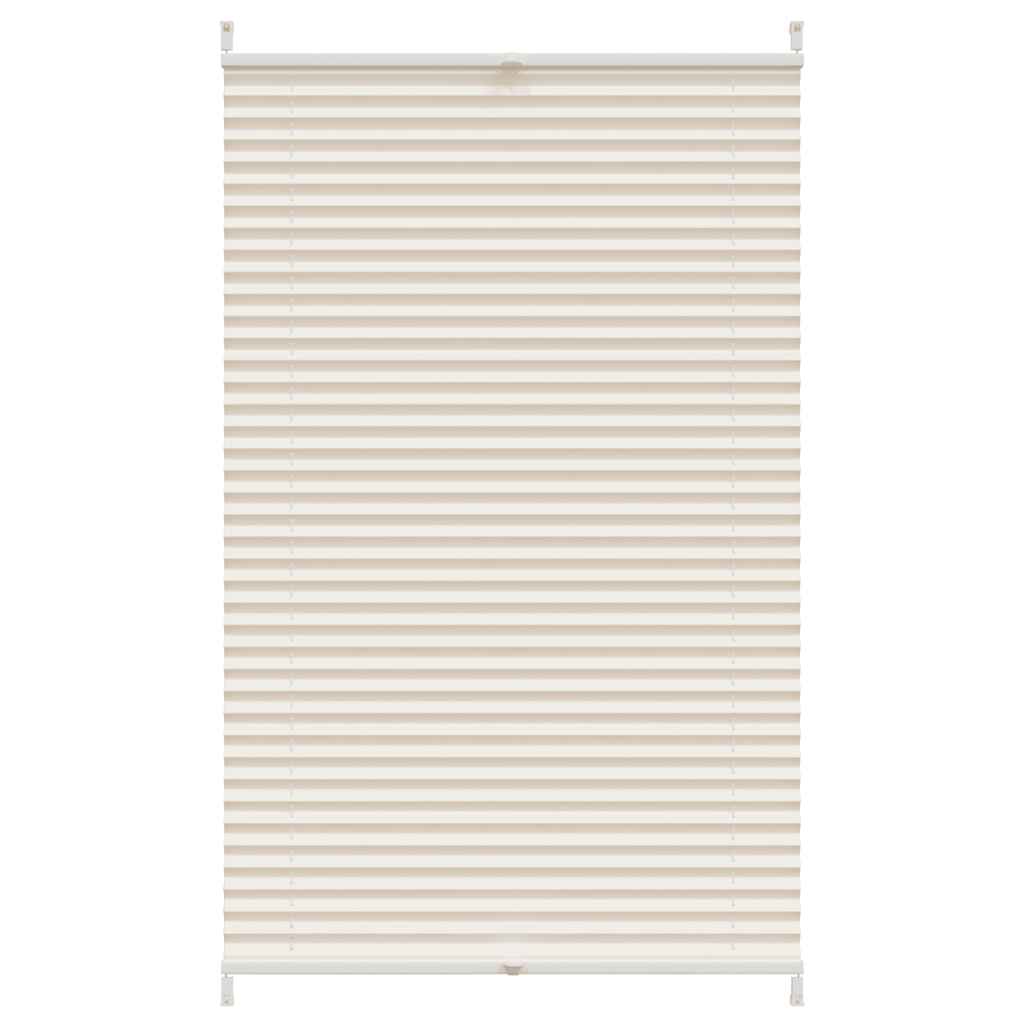 Vidaxl plissé rolgordijn 80x125cm creme