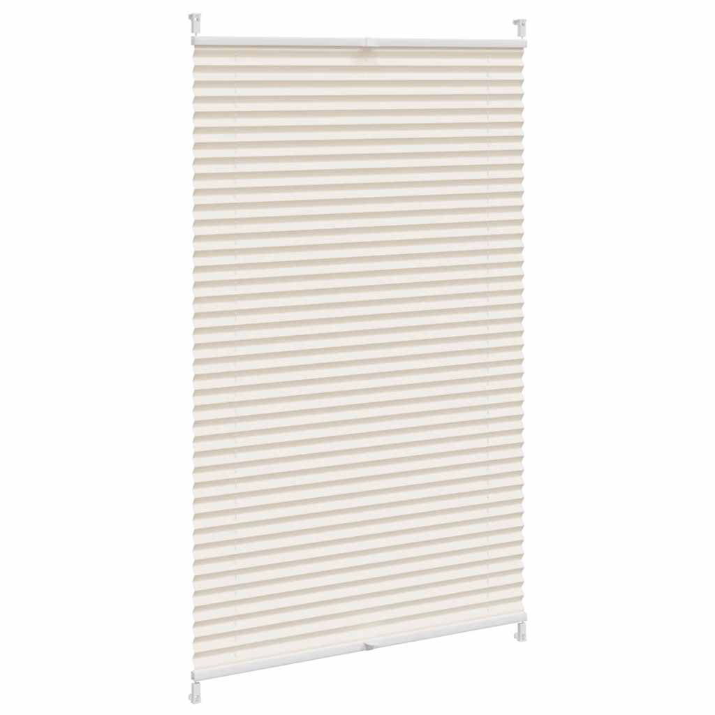 Vidaxl plissé rolgordijn 80x125cm creme
