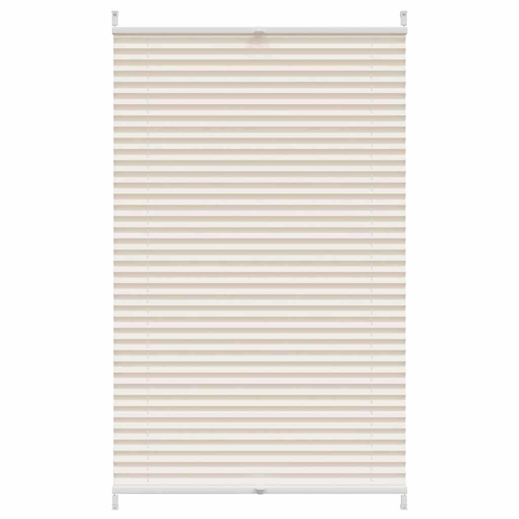Vidaxl plissé rolgordijn 90x150 cm creme