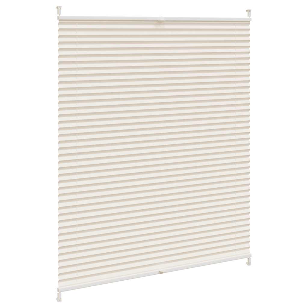 Vidaxl plisséjaloezie 100x125cm crème