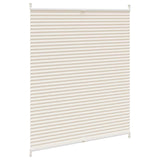 Vidaxl plisséjaloezie 100x125cm crème