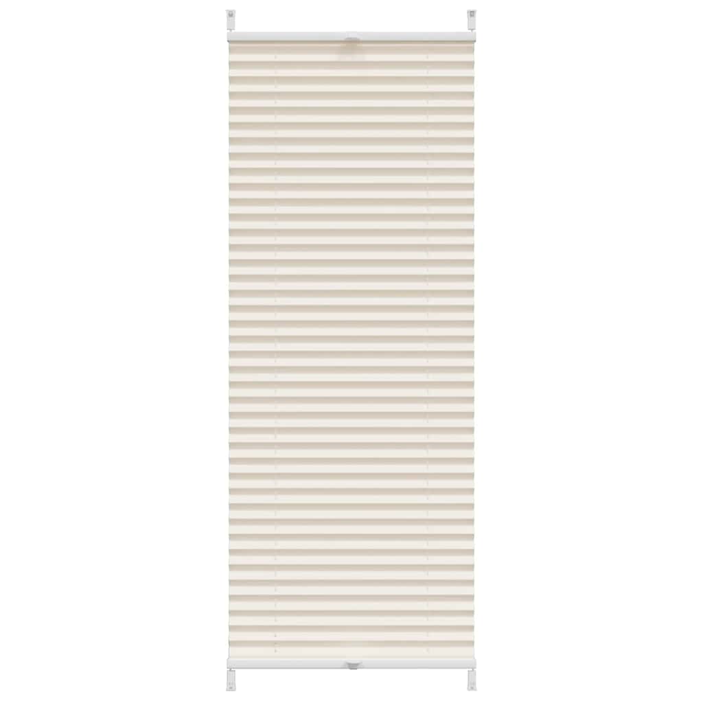 Vidaxl plisséjaloezie 40x125cm crème