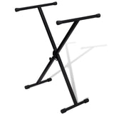 Vidaxl toetsenbordstandaard verstelbaar enkelvoudig x-frame