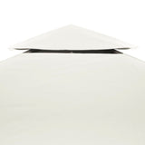 Vidaxl vervangend tentdoek prieel 310 g m² 3x4 m crèmewit