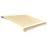 Vidaxl luifeldoek 3x2,5 m canvas zonnebloemgeel en wit