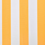 Vidaxl luifeldoek 3x2,5 m canvas zonnebloemgeel en wit