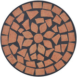Vidaxl bijzeltafel mozaïek terracottakleurig