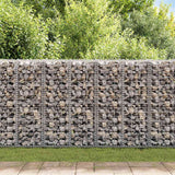 Vidaxl schanskorf met deksels 100x30x30 cm gegalvaniseerd draad