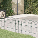 Vidaxl borderafscheiding 10x0,4 m gepoedercoat ijzer