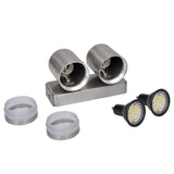 Vidaxl wandlamp led neerschijnend met kegelkop roestvrij staal