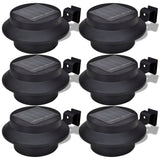 Vidaxl solar buitenlampset 6 stuks zwart