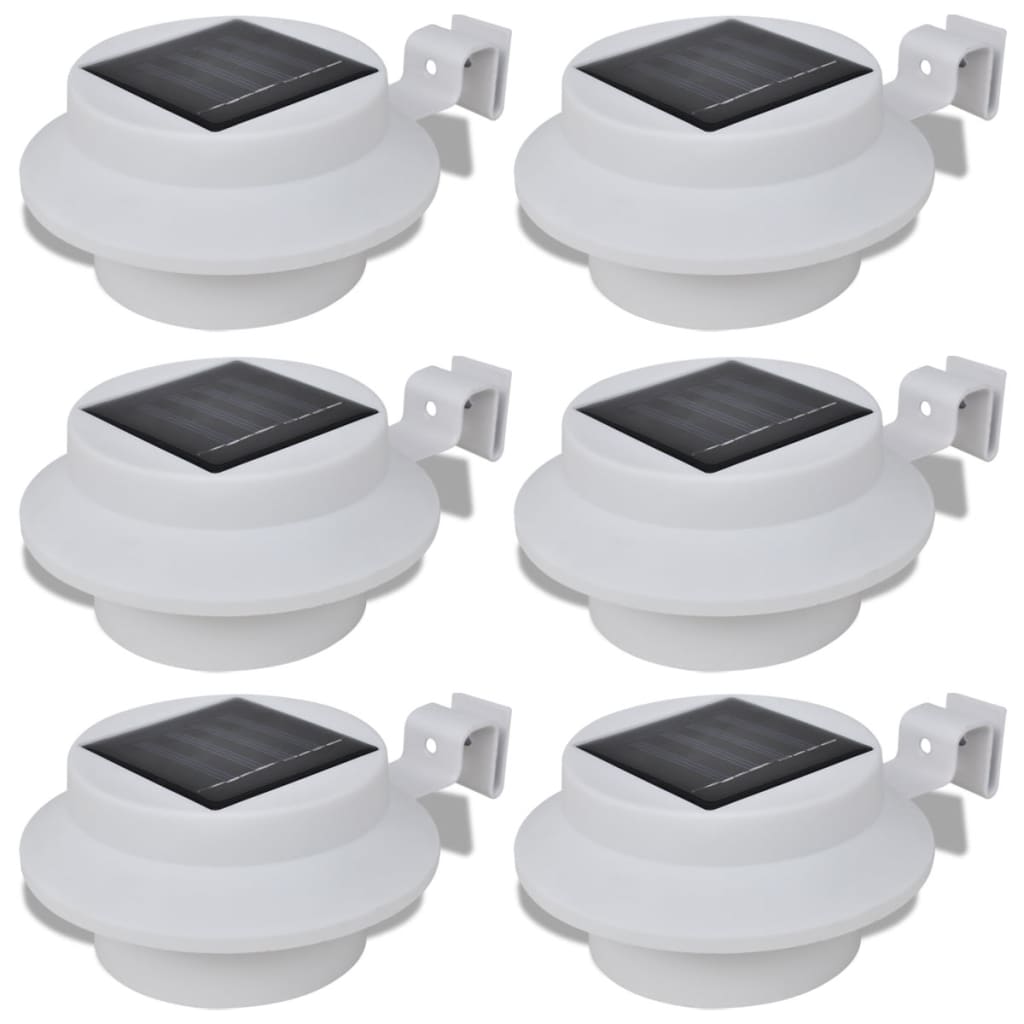 Vidaxl solar buitenlampset 6 stuks wit