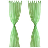 Vidaxl gordijn appelgroen 140x175 cm (2 stuks)