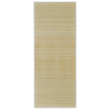 Vidaxl tapijt rechthoekig 80x300 cm bamboe naturel