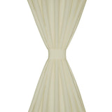 Vidaxl micro-satijnen gordijnen met ringen 140 x 225 cm 2 stuks (creme)