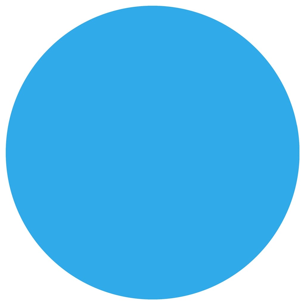 Vidaxl zwembadzeil rond 488 cm pe blauw