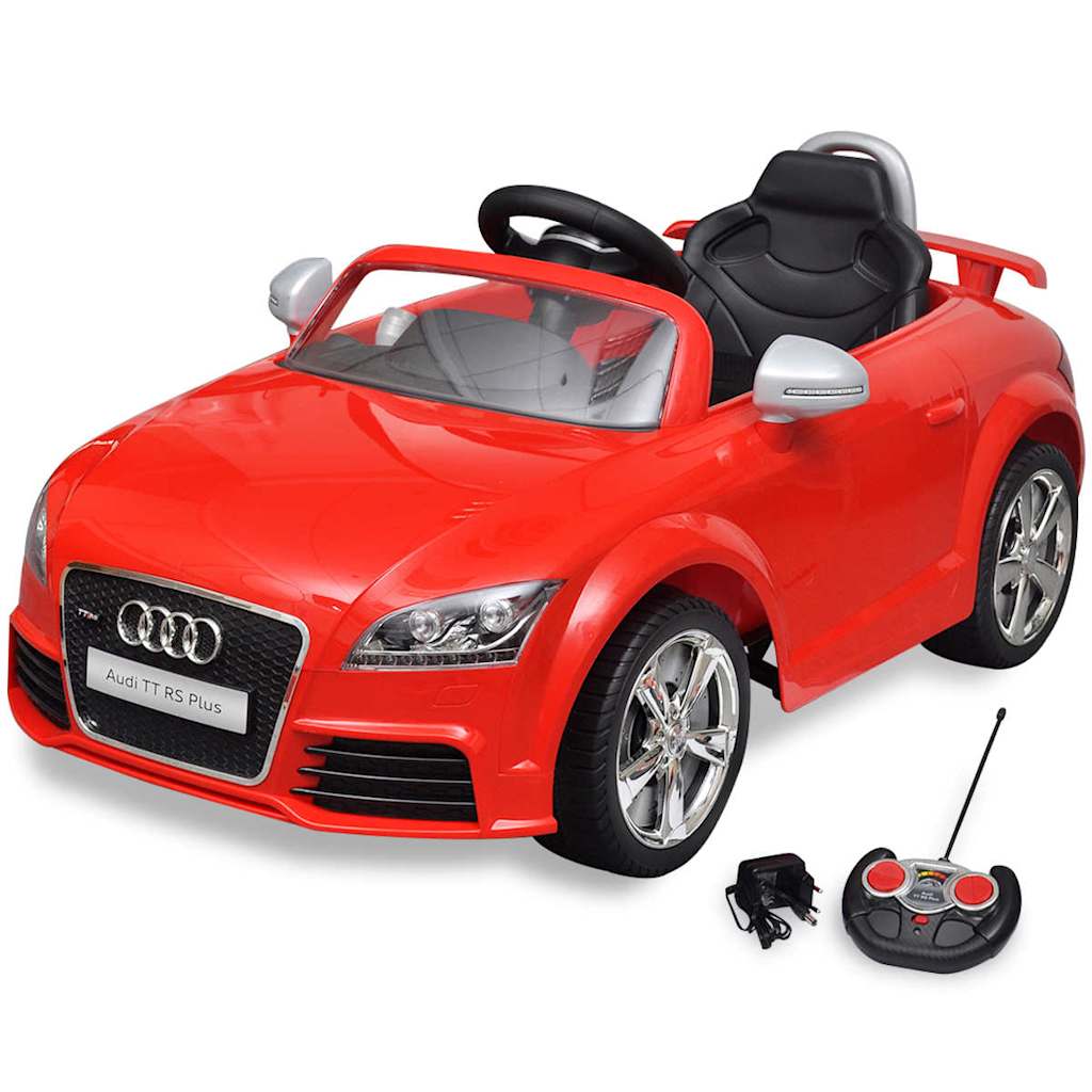 Vidaxl kinderauto elektrisch met audi tt rs rood