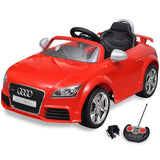 Vidaxl kinderauto elektrisch met audi tt rs rood